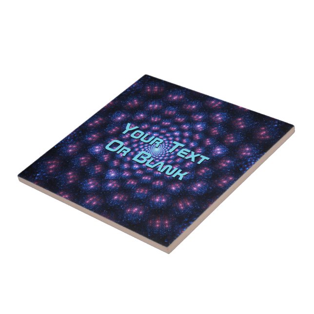 Azulejo De Cerâmica Fractal Multiverso (Lateral)