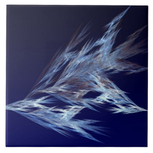 Azulejo De Cerâmica Fractal - Pássaros em Voo