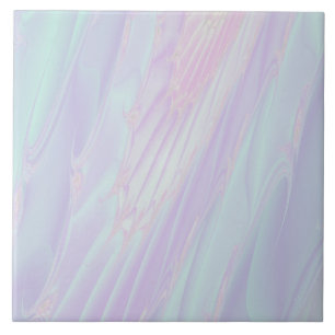 Azulejo De Cerâmica Fractal Pastel do teste padrão - o mar Shell