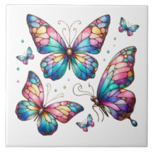 Fragmentação de Borboleta de Vidro Estreita Encant