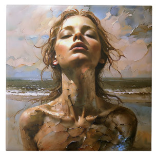 Azulejo De Cerâmica Fragmentos "Ophira" do mar