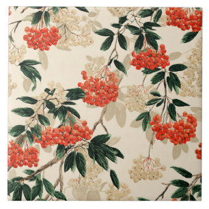 Azulejo De Cerâmica Framboesas, vermelhas e brancas, design