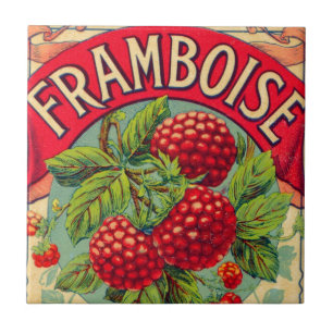 Azulejo De Cerâmica Framboise francês do vintage (framboesa)