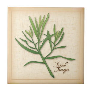 Azulejo De Cerâmica Francês Tarragon Herb