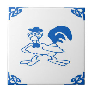 Azulejo De Cerâmica Frango Holandês Azul