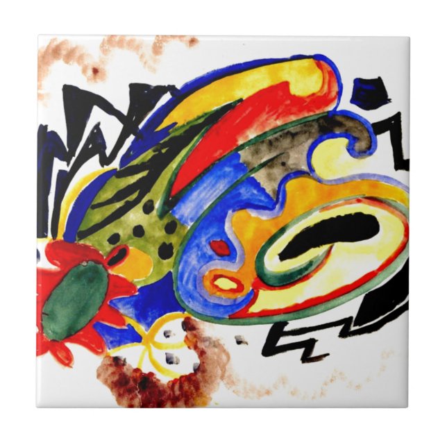 Azulejo De Cerâmica Franz Marc - Abstrato Pattern 1 (Frente)