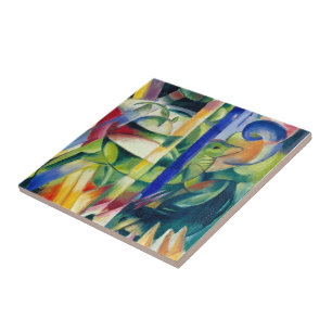 Azulejo De Cerâmica Franz Marc Faminting Little Mountain Goats
