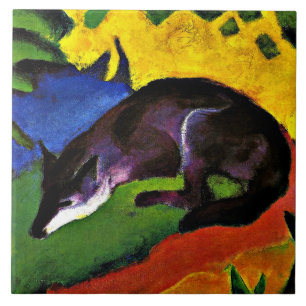 Azulejo De Cerâmica Franz Marc - Raposa Azul