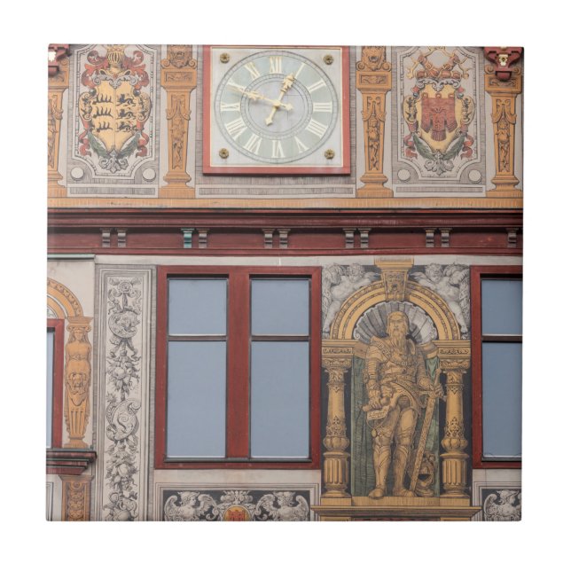 Azulejo De Cerâmica Frescos do Edifício da Cidade Velha (Frente)