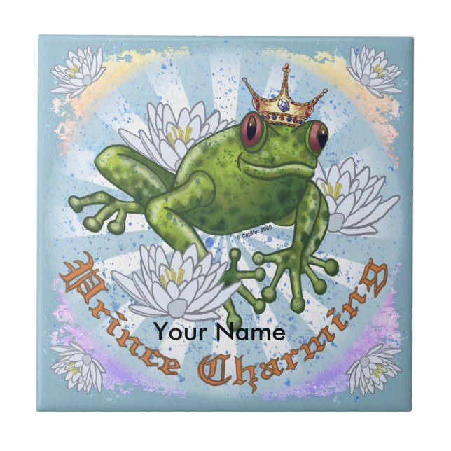 Azulejo De Cerâmica Frog Prince Charming tile (Frente)