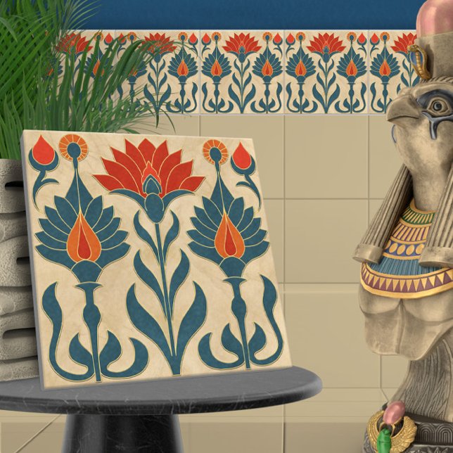 Azulejo De Cerâmica Fronteira Egípcia Art Deco (Criador carregado)
