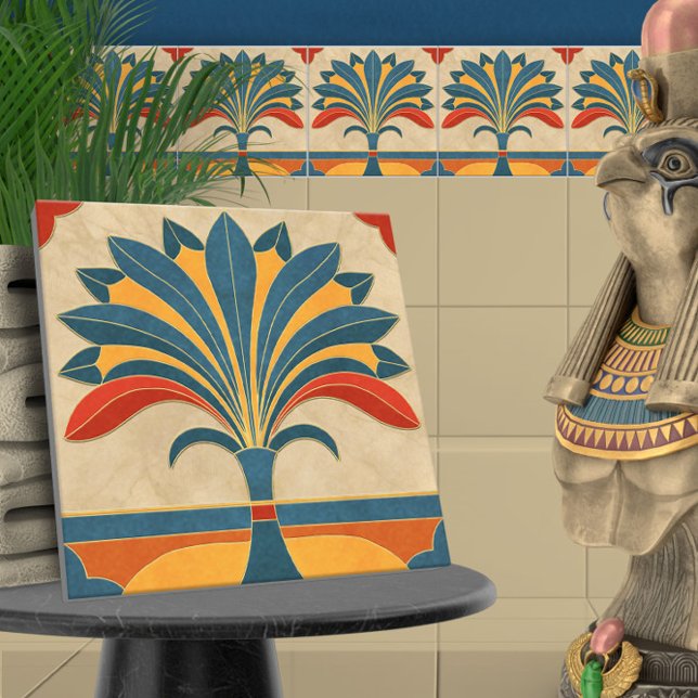 Azulejo De Cerâmica Fronteira Egípcia Art Deco (Criador carregado)