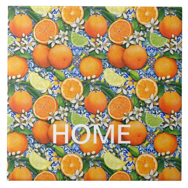 Azulejo De Cerâmica Fruta (Frente)