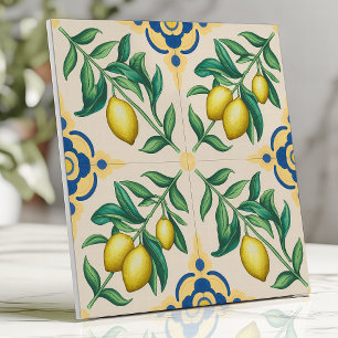 Azulejo De Cerâmica Fruta cítrica de limão mediterrâneo 