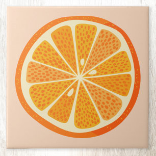 Azulejo De Cerâmica Fruta Citrus Orange