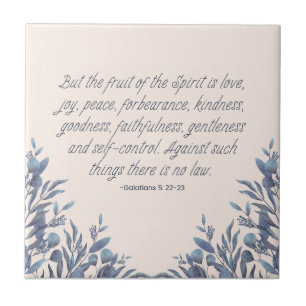 Azulejo De Cerâmica Fruta da Espírito