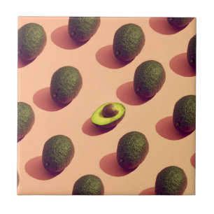 Azulejo De Cerâmica Fruta de abacate Potrait