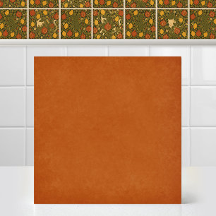 Azulejo De Cerâmica Fruta de Gato de William Morris Citrus Laranja Cor