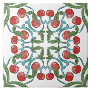 Azulejo De Cerâmica Fruta em Majólica Italiana