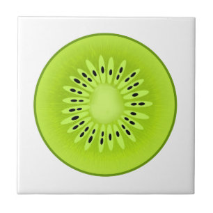 Azulejo De Cerâmica Fruta estilizada de Kiwi
