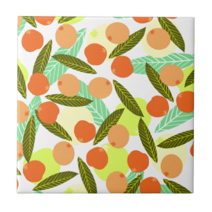 Azulejo De Cerâmica Frutas de Nêspera de Verão Vegetação       