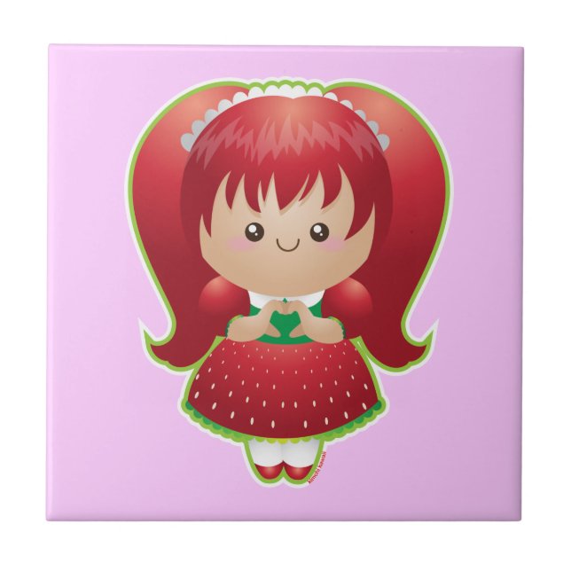 Azulejo De Cerâmica Frutas do espírito: Amor (Frente)