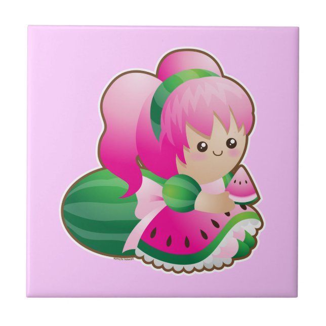 Azulejo De Cerâmica Frutas do espírito: Controle de auto (Frente)