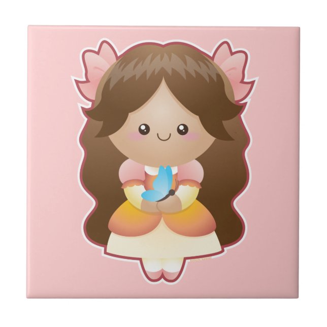 Azulejo De Cerâmica Frutas do espírito: Gentleness (Frente)