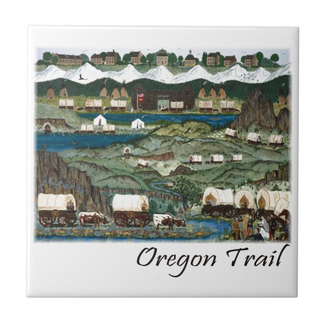 Azulejo De Cerâmica Fuga de Oregon (Frente)