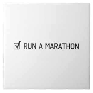 Azulejo De Cerâmica Funcione uma maratona