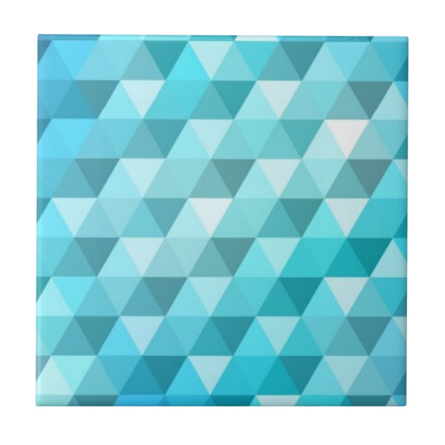 Azulejo De Cerâmica Fundo abstrato feito do teste padrão de mosaico (Frente)