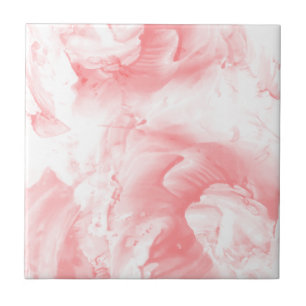 Azulejo De Cerâmica Fundo de Aquarela Abstrato cor-de-rosa