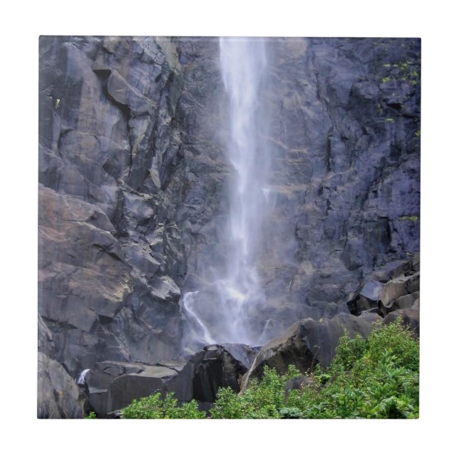 Azulejo De Cerâmica Fundo de Bridalveil Falls, Yosemite, CA (Frente)