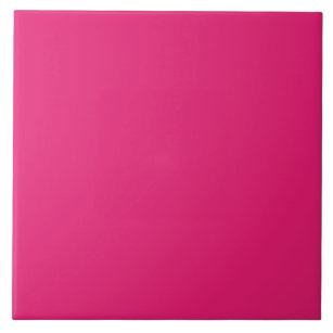Azulejo De Cerâmica Fundo de Cor Personalizada Rosa Quente da Moda