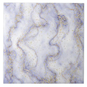 Azulejo De Cerâmica Fundo de mármore líquido com espátula dourada