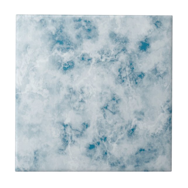 Azulejo De Cerâmica Fundo de Textura Azul Marble (Frente)