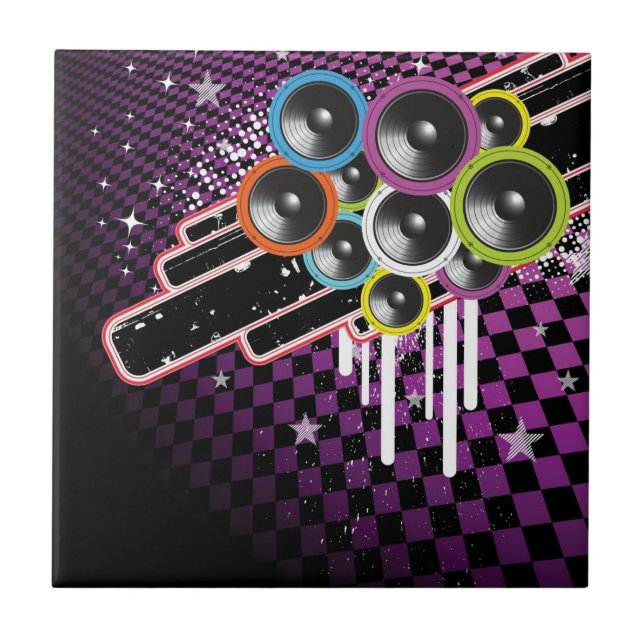 Azulejo De Cerâmica Fundo do Grunge (Frente)