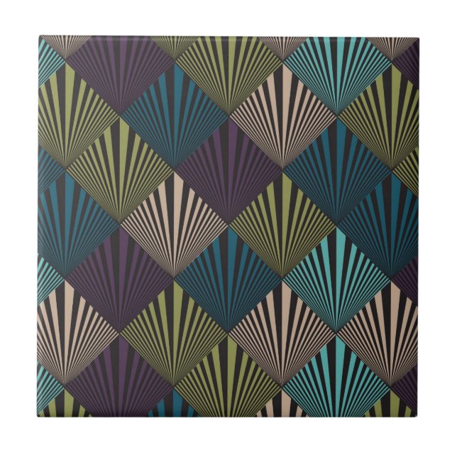 Azulejo De Cerâmica Fundo do pop art (Frente)