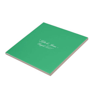 Azulejo De Cerâmica Fundo Verde Menta Plano – Design de Casamento