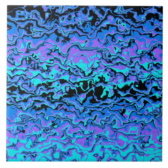 Azulejo De Cerâmica Funky Abstrato (Frente)