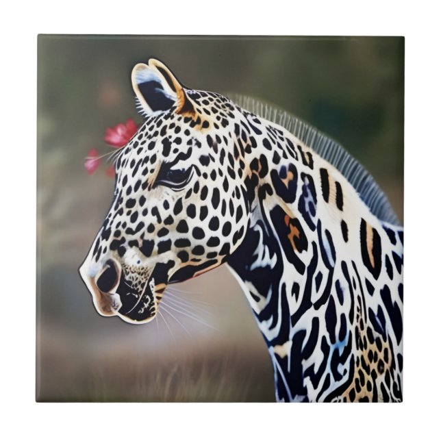Azulejo de cerâmica Funky Leopardo Appaloosa (Frente)