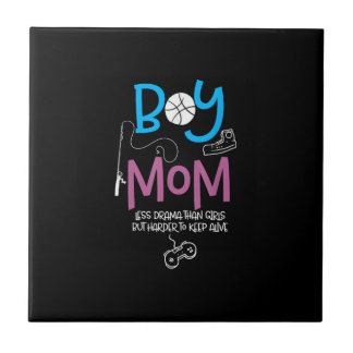 Azulejo De Cerâmica Funny Mom of Boys Proud Mom Good Mothers Day