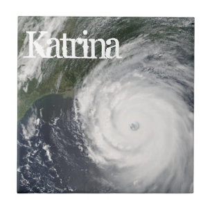 Azulejo De Cerâmica Furacão Katrina Satellite Image, agosto de 2005