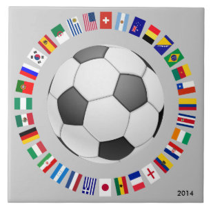 AZULEJO DE CERÂMICA FUTEBOL