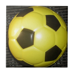 Azulejo De Cerâmica Futebol amarelo e preto.