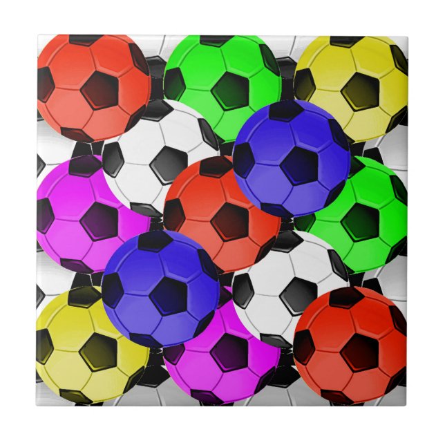 Azulejo De Cerâmica Futebol americano multicolorido (Frente)