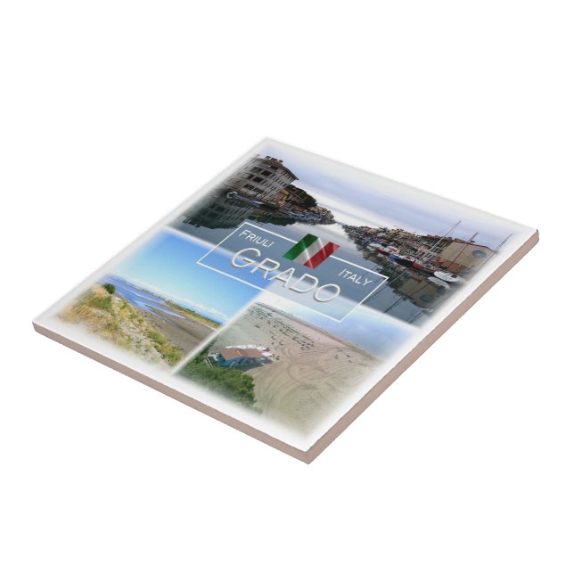 Azulejo De Cerâmica FVG031 GRADO, Mosaico, Itália, (Lateral)