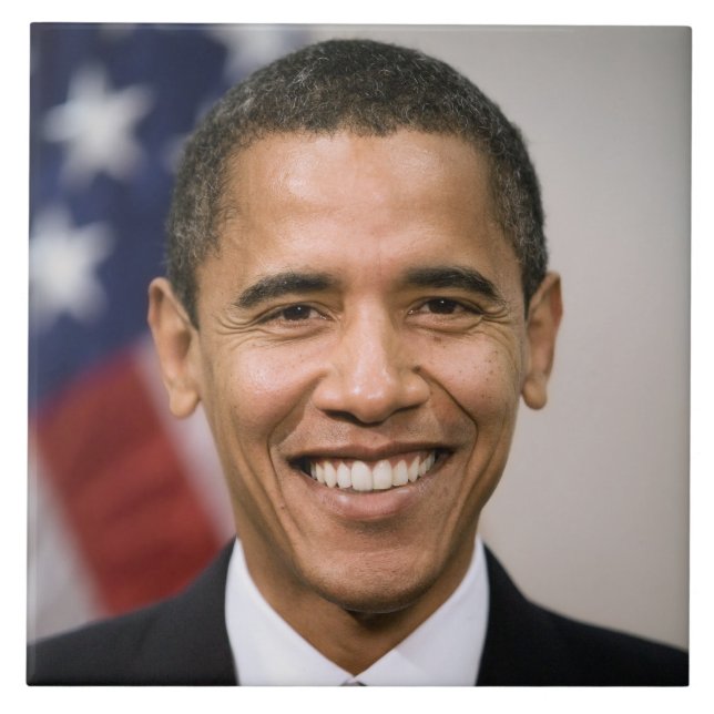 Azulejo De Cerâmica Gabinete do Presidente Eleitor Barack Obama (Frente)