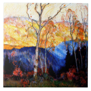 Azulejo De Cerâmica Gagnon - Ouro Autumn, Laurentians