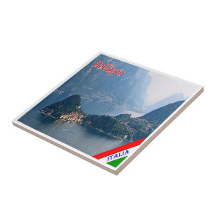 Azulejo De Cerâmica GAL015 BELLAGIO, Lago Como, Itália,